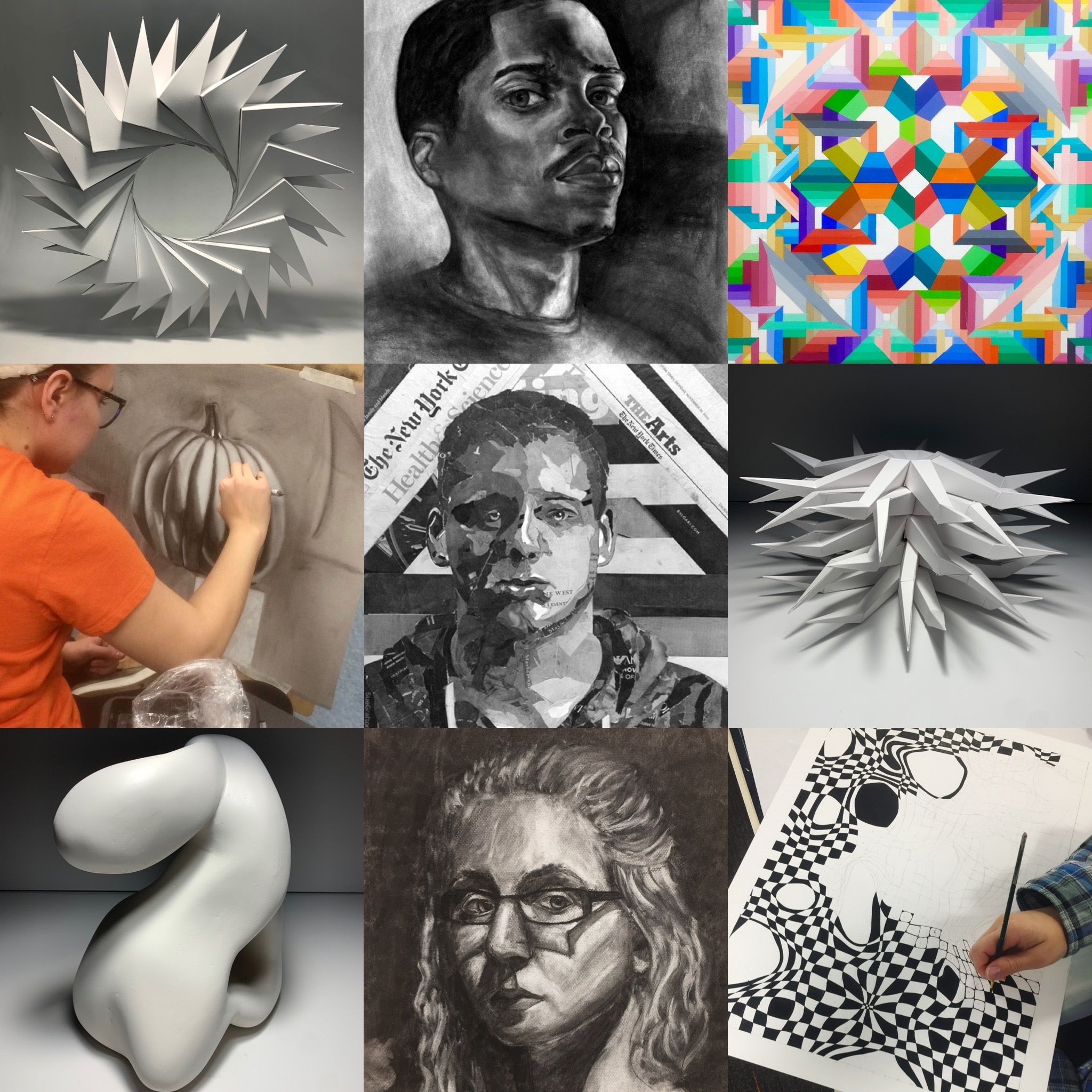 Art and Design Foundations collage of artwork
